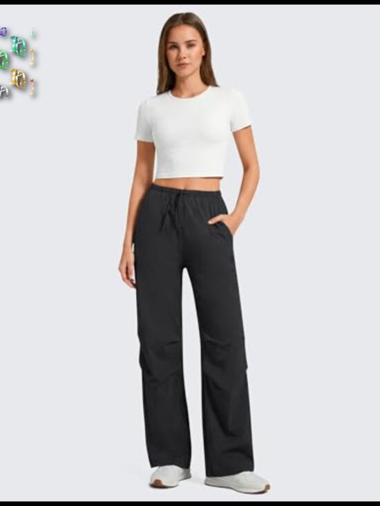 Hiking Pants Water Resistant Quick Dry Lightweight Parachute Design Casual - Picture 3 of 7